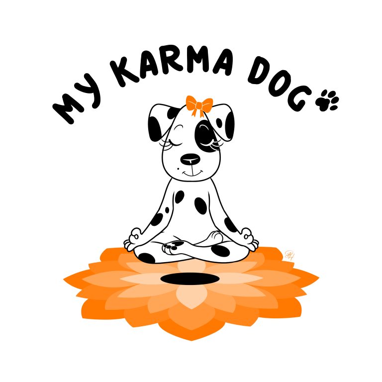 My-Karma-Dog-Logo-mandala-au-sol-et-noeud-orange