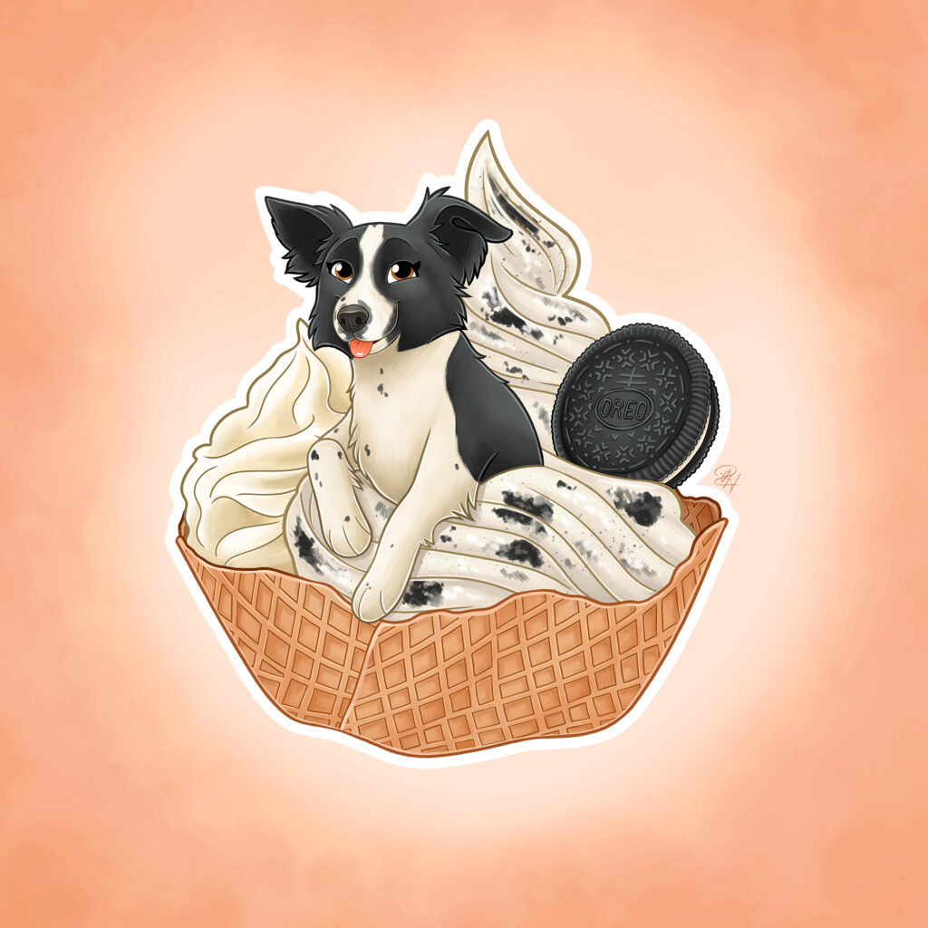 Oreo glace