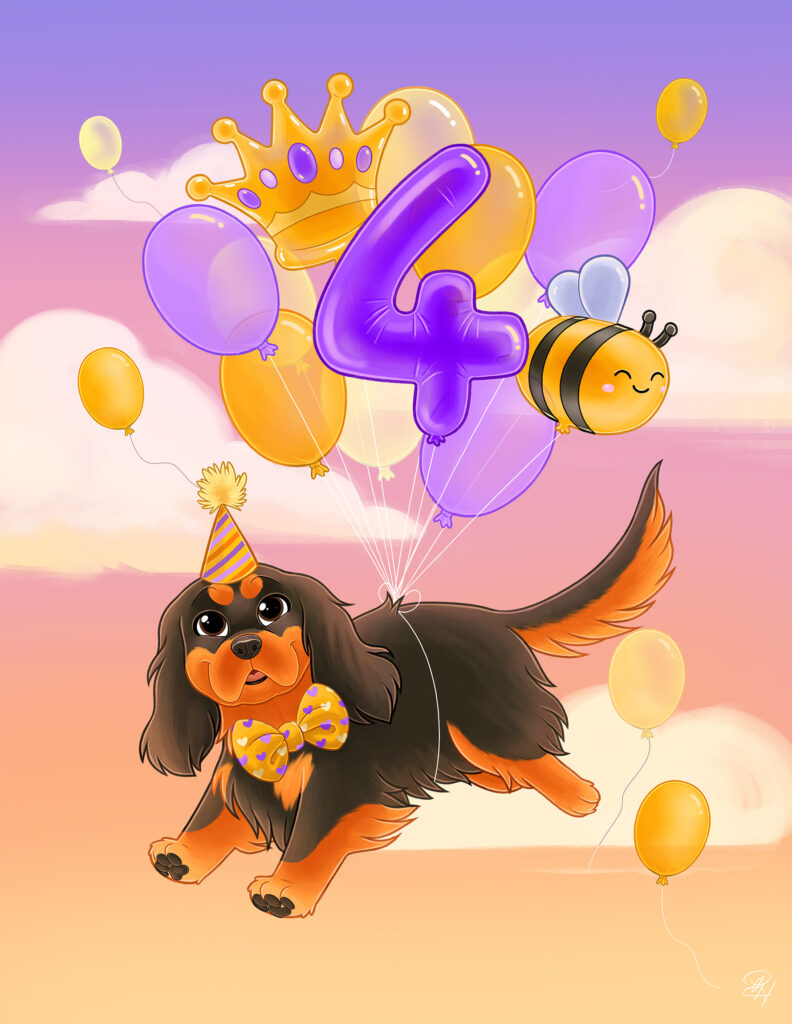 Happy Pawthday Ballons Boris