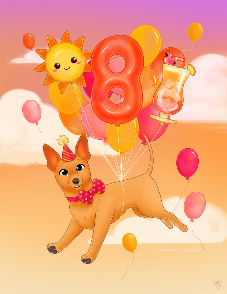 Happy Pawthday Ballons Isko2