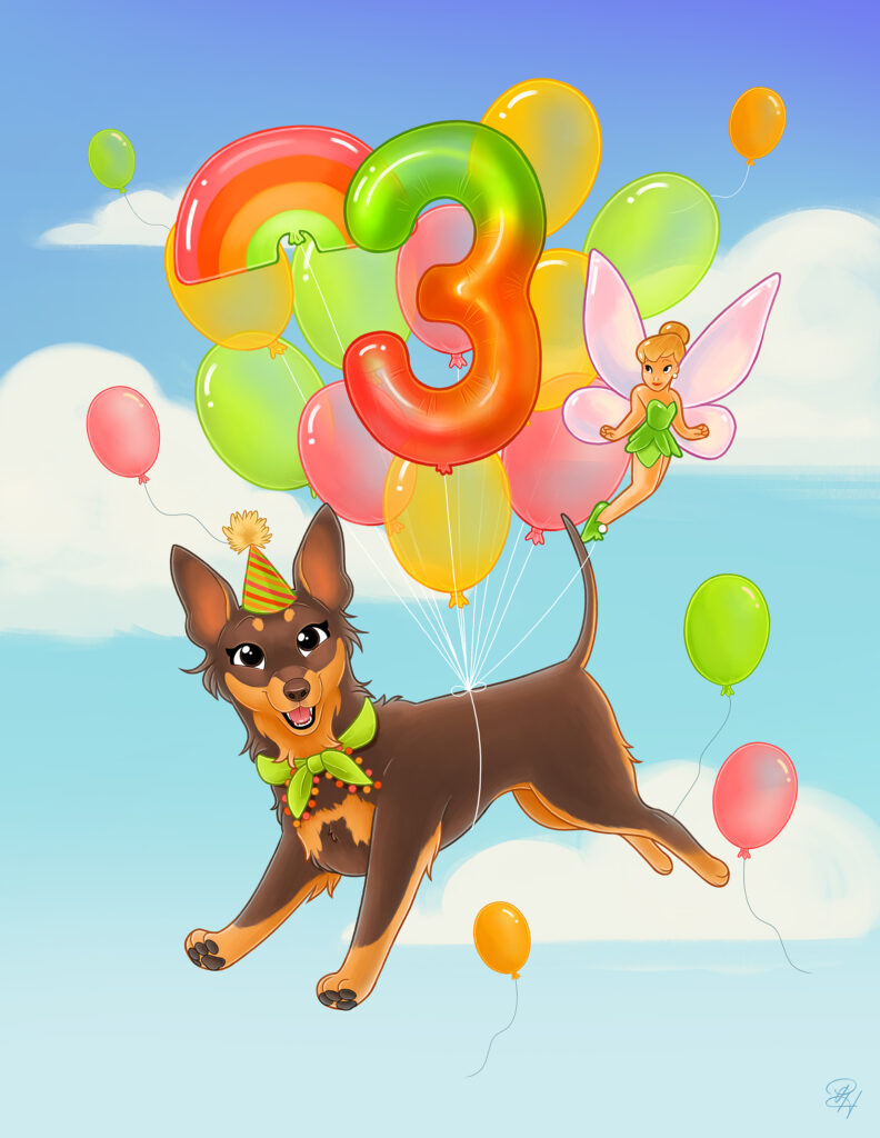 Happy Pawthday Ballons Sissi