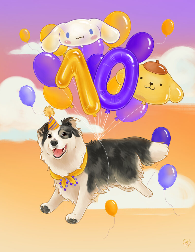 Happy Pawthday Ballons Kaya2